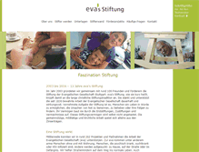 Tablet Screenshot of evas-stiftung.de